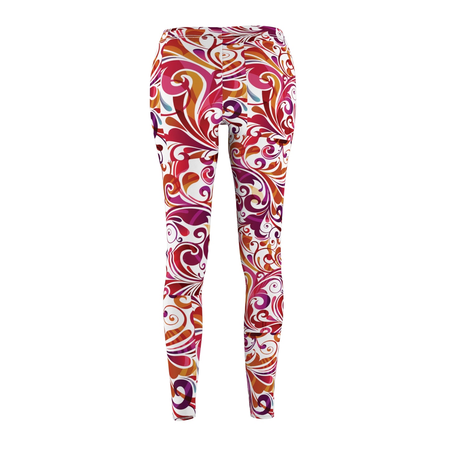 Rosy Floral Leggings – Soft, Elegant & Perfect for Big Hearts