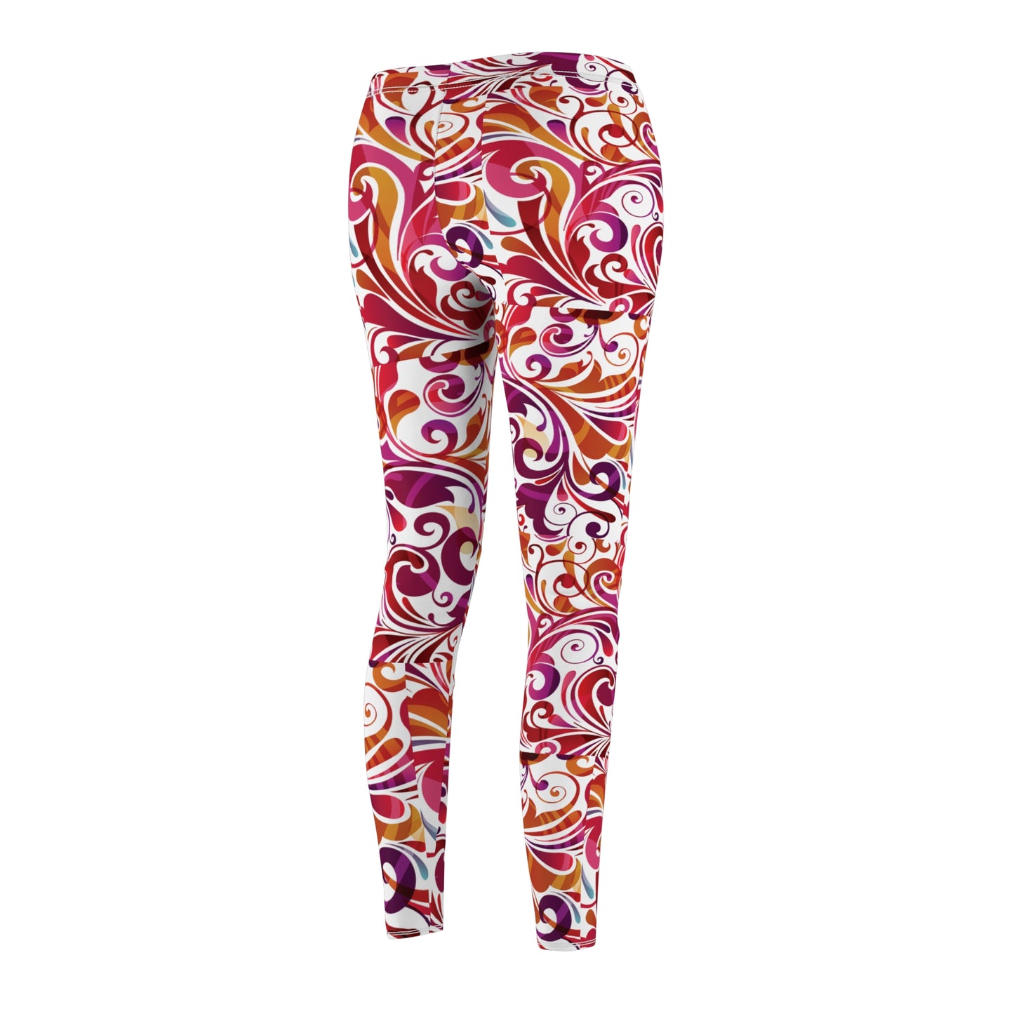 Rosy Floral Leggings – Soft, Elegant & Perfect for Big Hearts