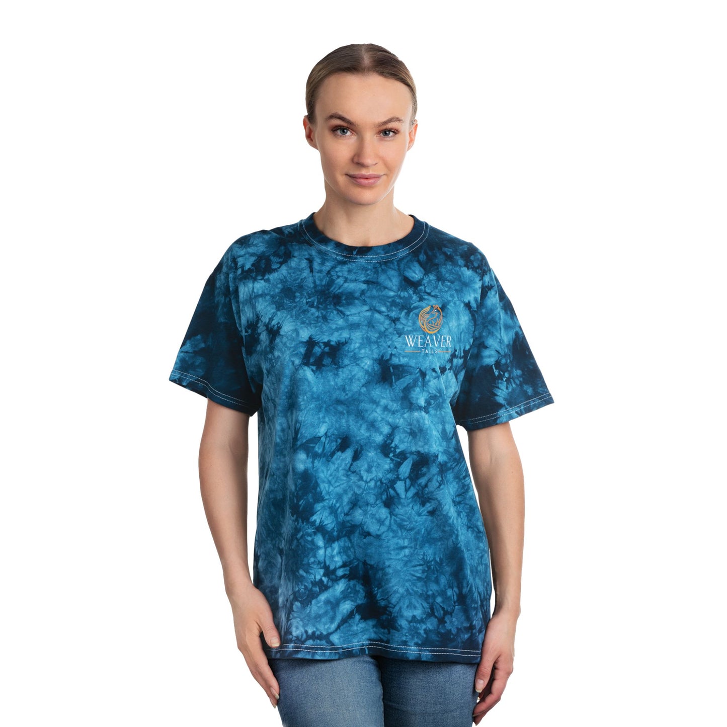 Weaver Crystal Tie-Dye Tee - Ocean Vibes Casual Shirt