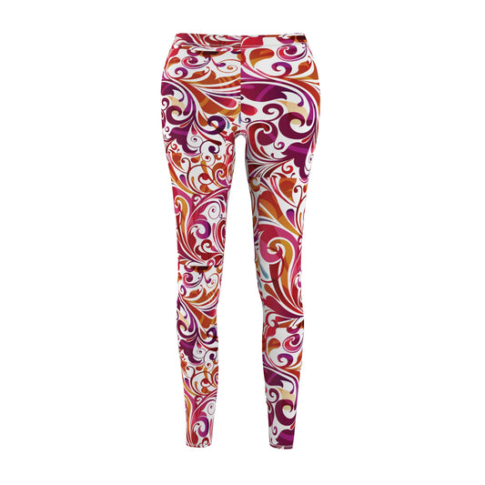 Rosy Floral Leggings – Soft, Elegant & Perfect for Big Hearts